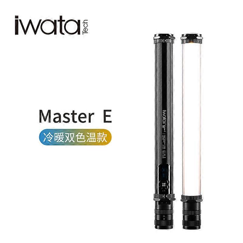 IWATA Master R/E/S Genggam RGB Dua Warna Lampu Warna-warni LED Video Fotografi Pencahayaan dengan Tampilan OLED untuk Mengisi Lampu