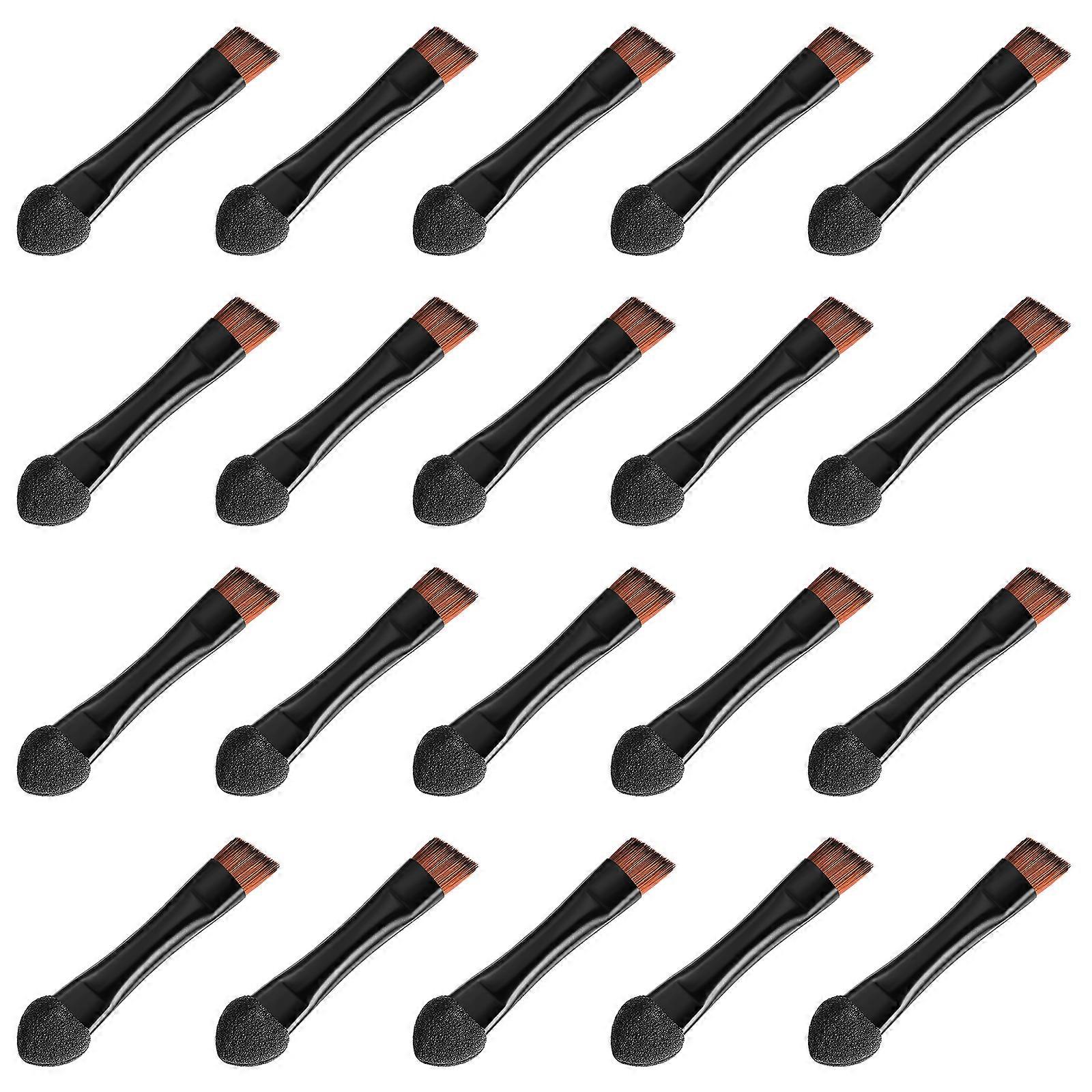20pcs Double Ended Cosmetics Brushes Portable Makeup Brushes Multi-functional Makeup Brushes Lip Brushes