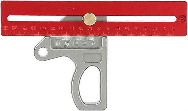 ZK-Woodworking Ruler Aluminum Alloy 45/90 Degree Angle Measuring Tool 200mm