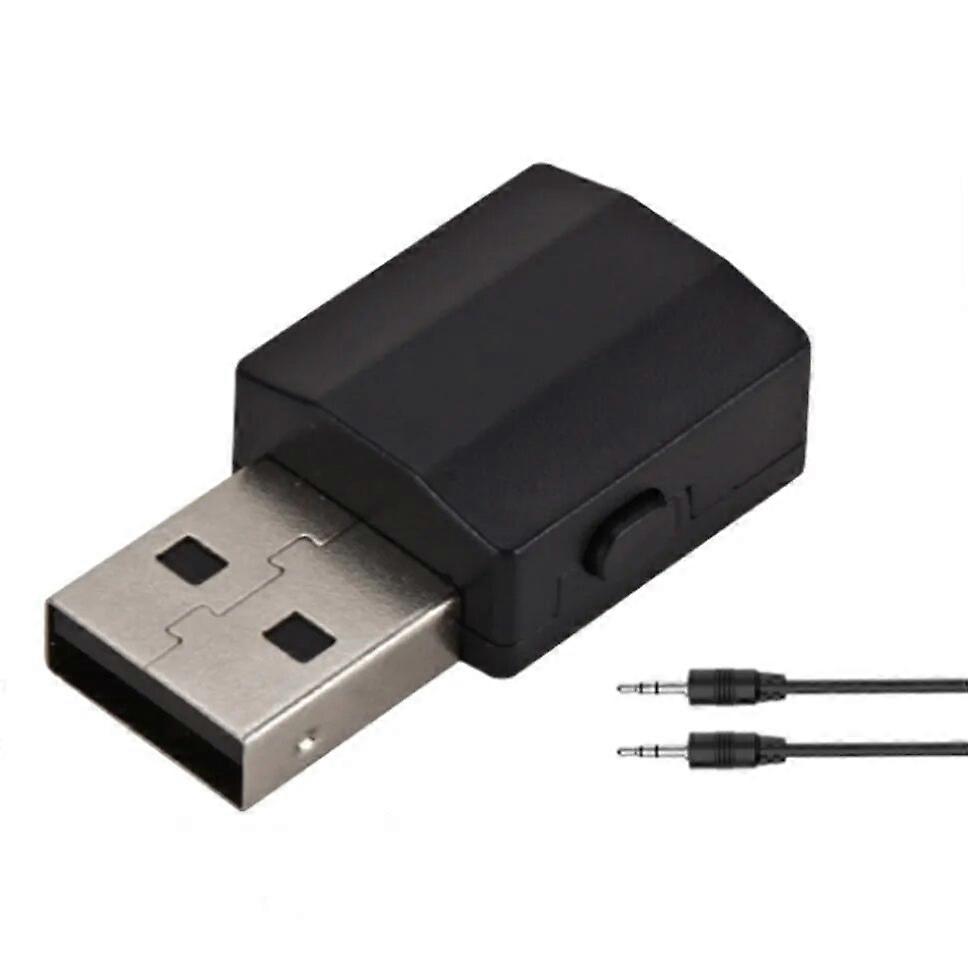 Προσαρμογέας USB Bluetooth 5.0 2 σε 1 ασύρματος ακουστικός δέκτης πομπών με την υποδοχή AUX 3.5mm για το εγχώριο αυτοκίνητο ακουστικών PC TV