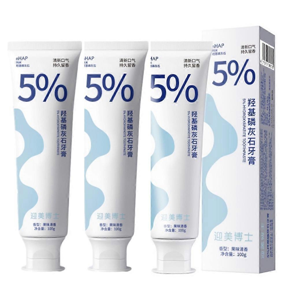 3X Hydroxyapatite Toothpaste Probiotic Whitening Toothpaste 100g