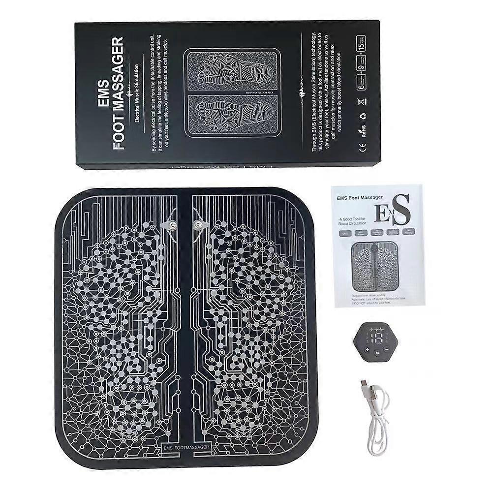 Massaggiatore Plantare Intelligente EMS Massaggio Foot Pad Pulse Massaggio Elettrico Automatico