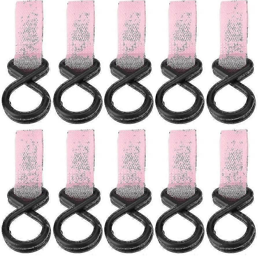 10 Pcs Stroller Hooks Mommy Hooks Baby Stroller Hook Clips Colorful Multipurpose