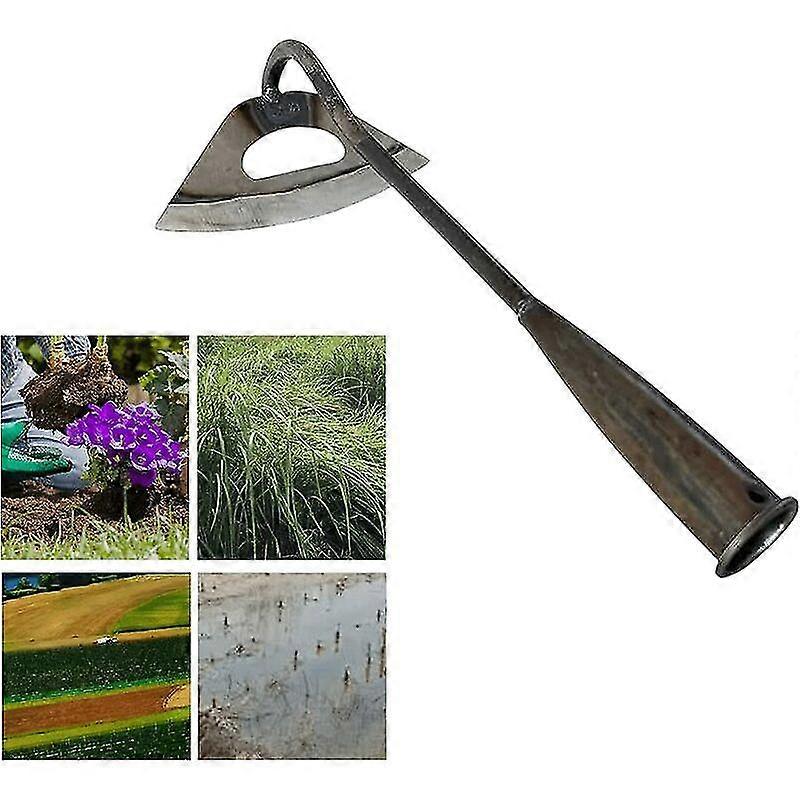 All-hardened Steel Hollow Pipe, Garden Tools Hoe, Weeding Tool, Hollow Hoe For Gardening, Backyard Weeding, Agricultural Cultivation In Bulk (1 Piece)