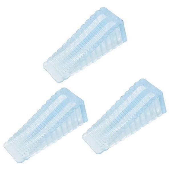 3 Pcs Removable Rubber Door Stop, Wedge-shaped Non-slip Door Plug