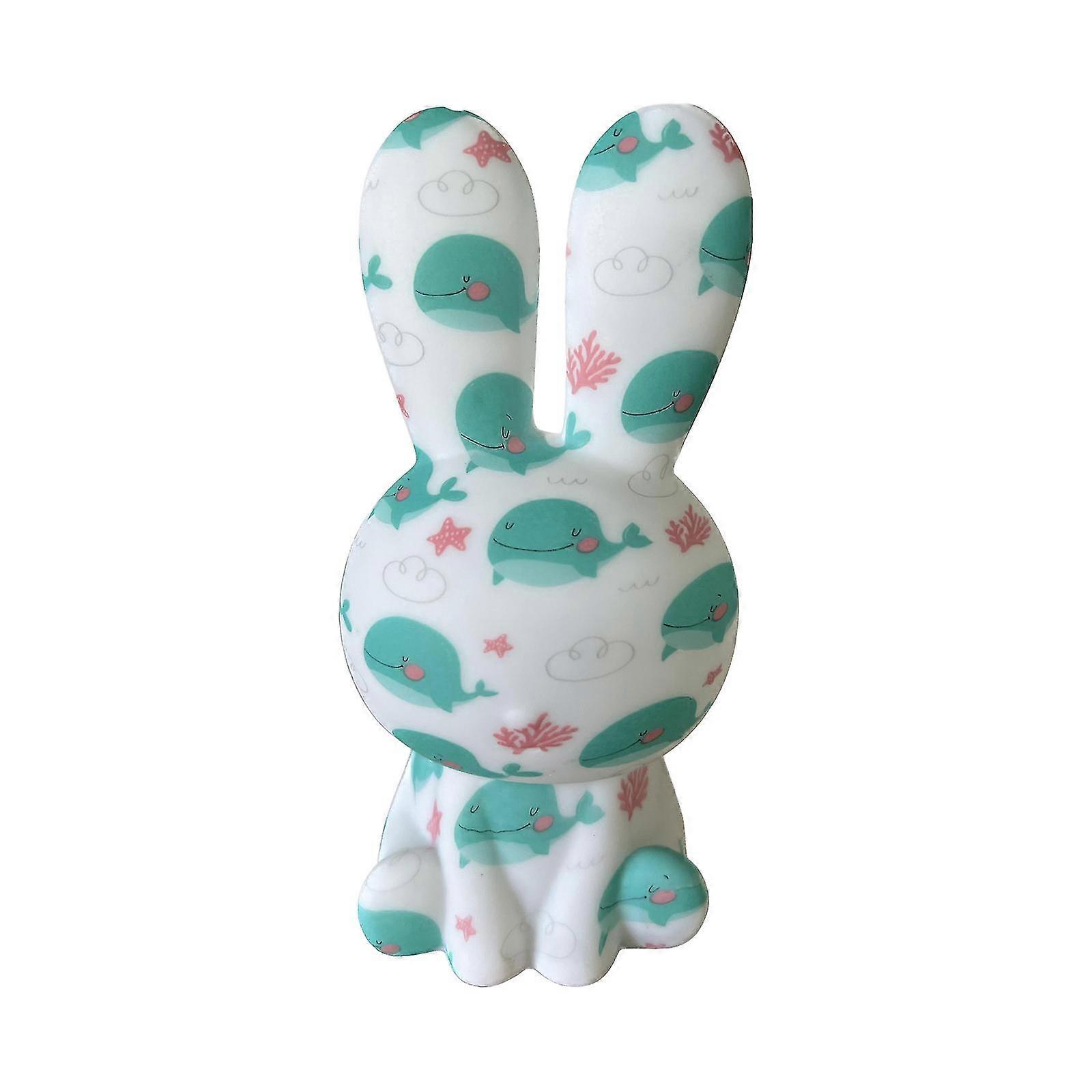 Led Rabbit Night Lamp Remote Control Led Night Light Rabbit Sleep Touch Usb Charging Atmosphere Lamp