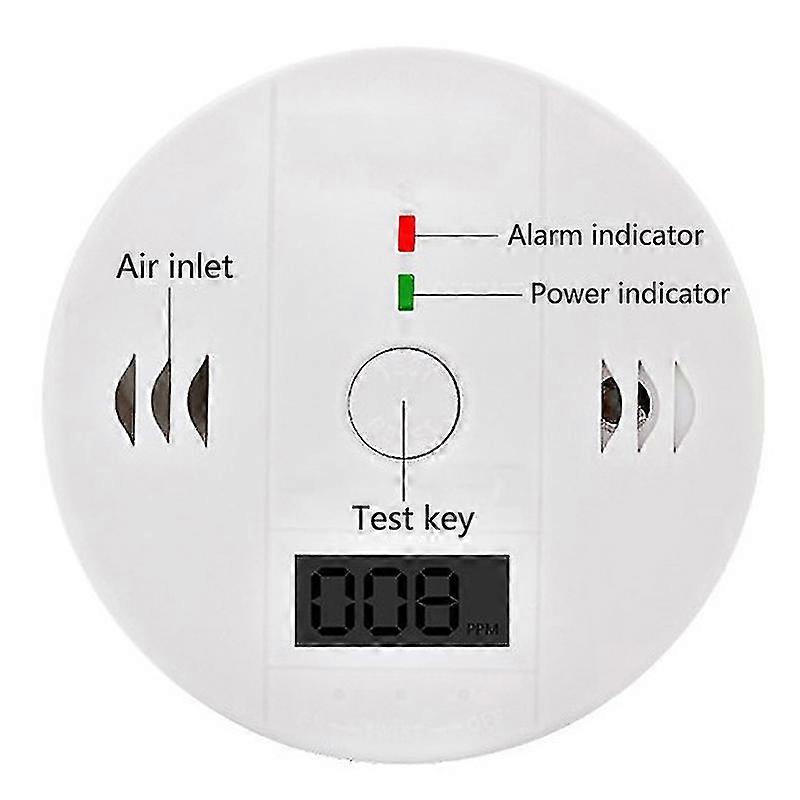 Lcd Carbon Monoxide Co Detector Poisoning Gas Sensor Monitor Warning Alarm Set