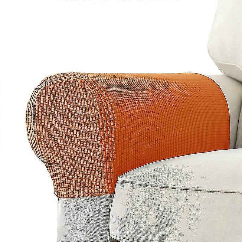 2 peças capas elásticas para apoio de braço, elastano, jacquard, protetor macio e elástico para cadeiras, sofás, poltronas, capas para sofás reclináveis