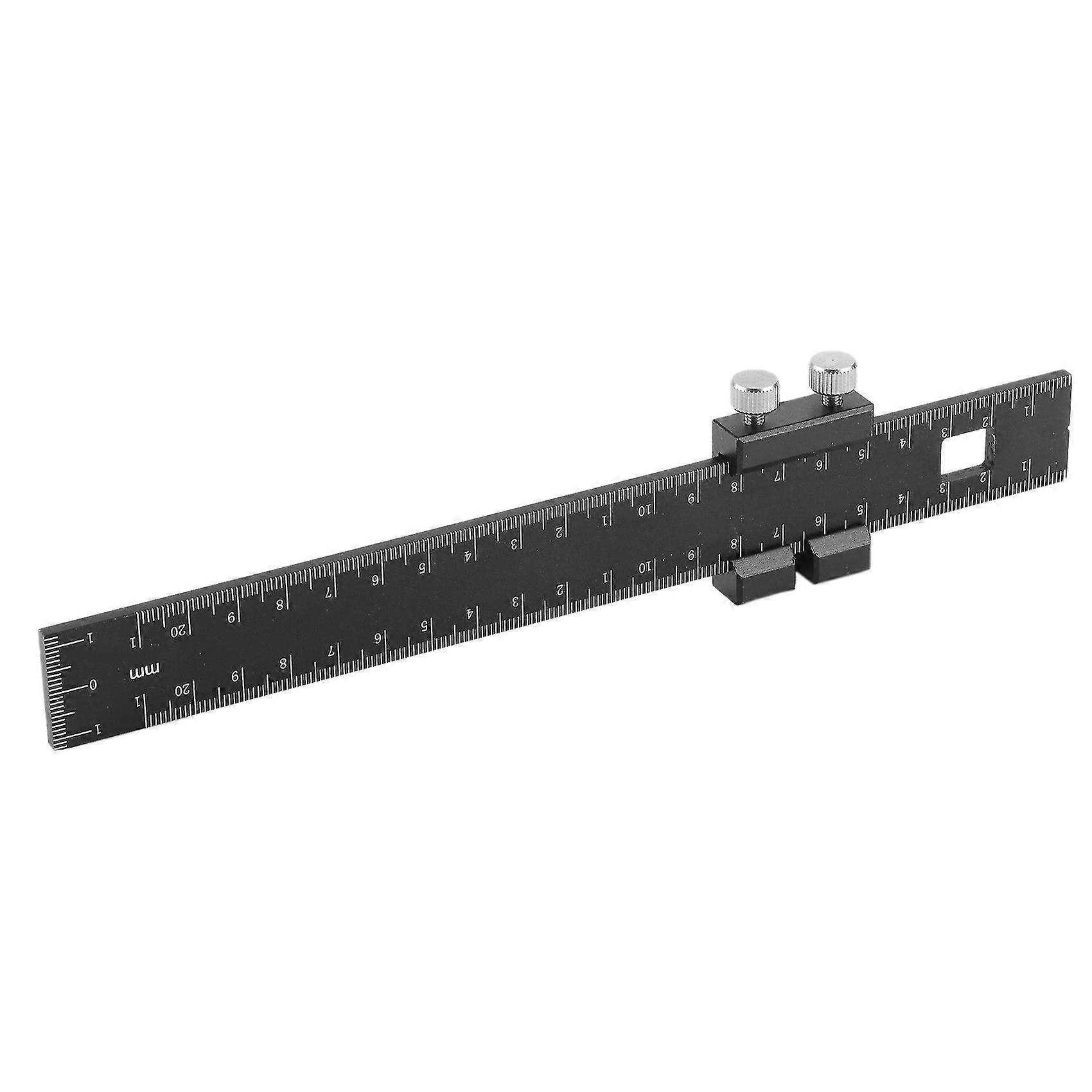 Woodworking Ruler,ruler Inch And Metric -type Scribing Ruler, Track Ruler Marking Measuring Ruler W