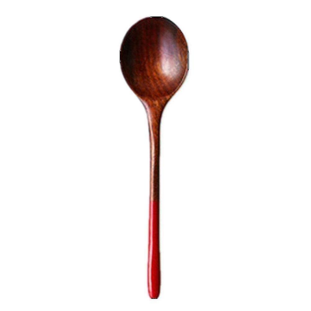 4pcs Red Spoon Lacquer Tea Soup Spoons Eco-friendly Catering Dinner Tableware