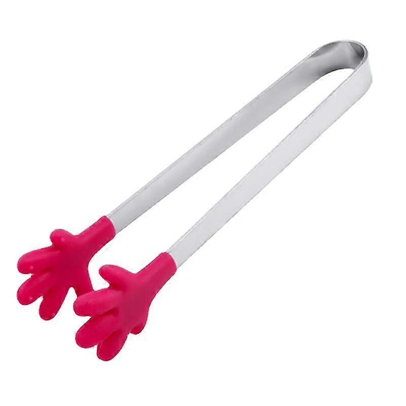 Kitchen Mini Silicone Tongs Prevent Scalding Easy To Use No Scratching Clips For Foods Burgers Bacon Steaks
