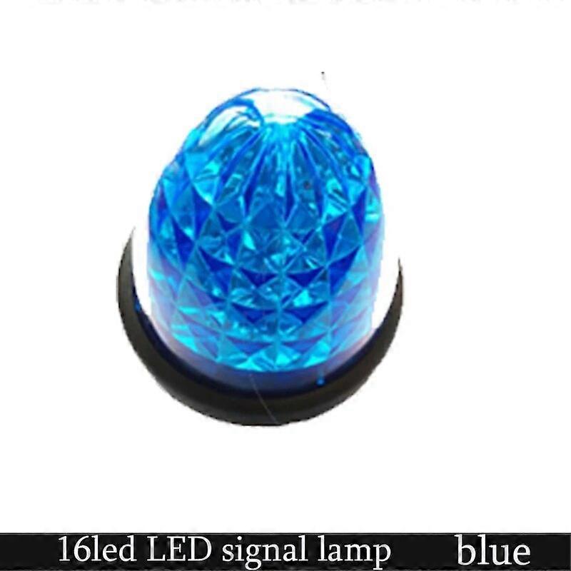 2Pcs 16 LED Camion Camions Bus Dégagement Latéral Marqueur Indicateurs Lampe Lumière rouge / chrome / bleu / vert / jaune