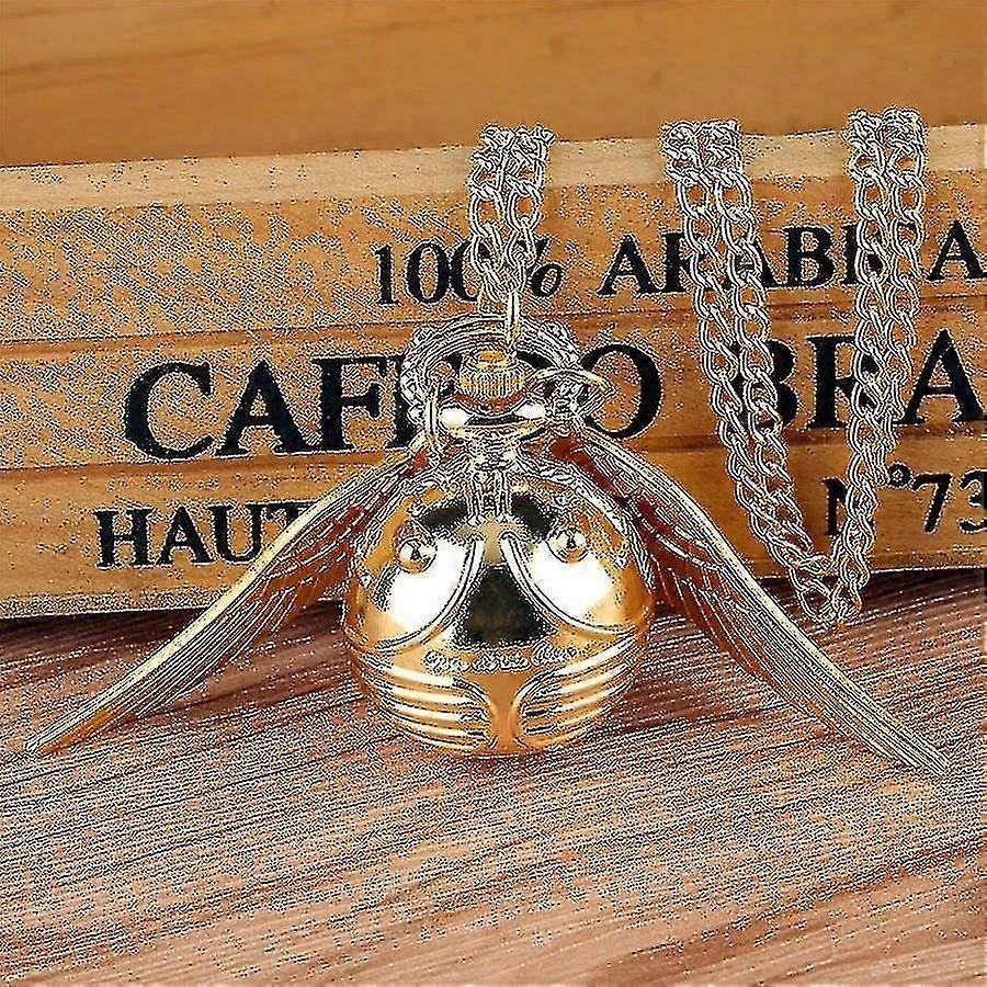 Colar de relógio sintch dourado de Harry Potter