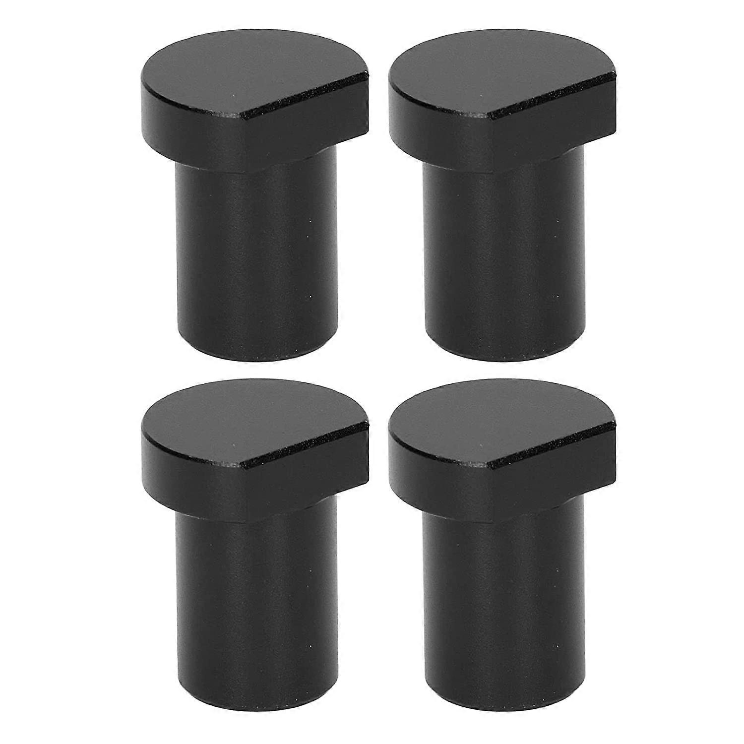 4pcs Woodworking Desk Limit Blocks, Woodworking Workbench Limit Card Block 20mm Diameter Black