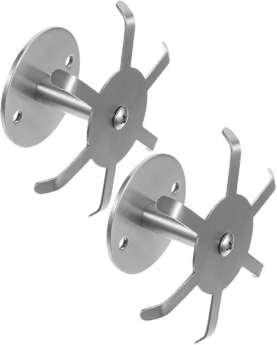 360 Degree Rotating Hooks 2pcs - Heavy Duty Clothes Rack, Kitchen Accessories