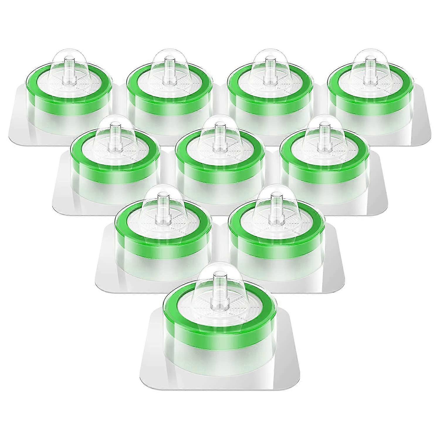 Lot de 10 filtres à seringue stériles PES, taille des pores de 0,22 µm, diamètre de membrane de 33 mm, filtration hydrophile