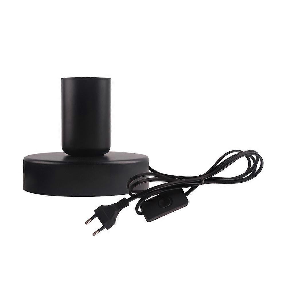 Table lamp base - Black bedside lamp base - Design and function 10 W max. with cable switch