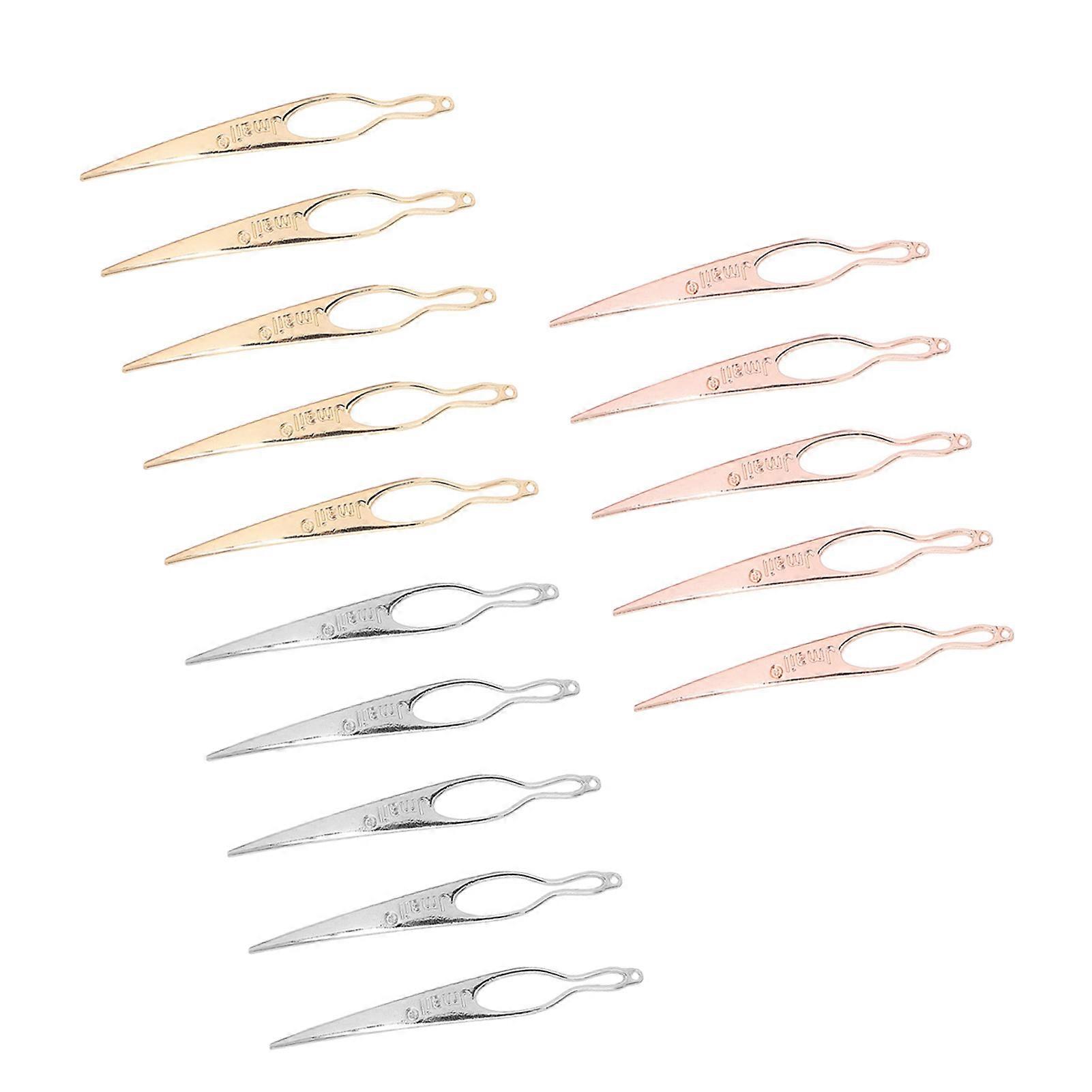 15pcs Dreadlock Interlocking Tool Sisterlock Interlocking Tool Dreadlock Needle with Storage Jar for Braid Hair Hair Extension