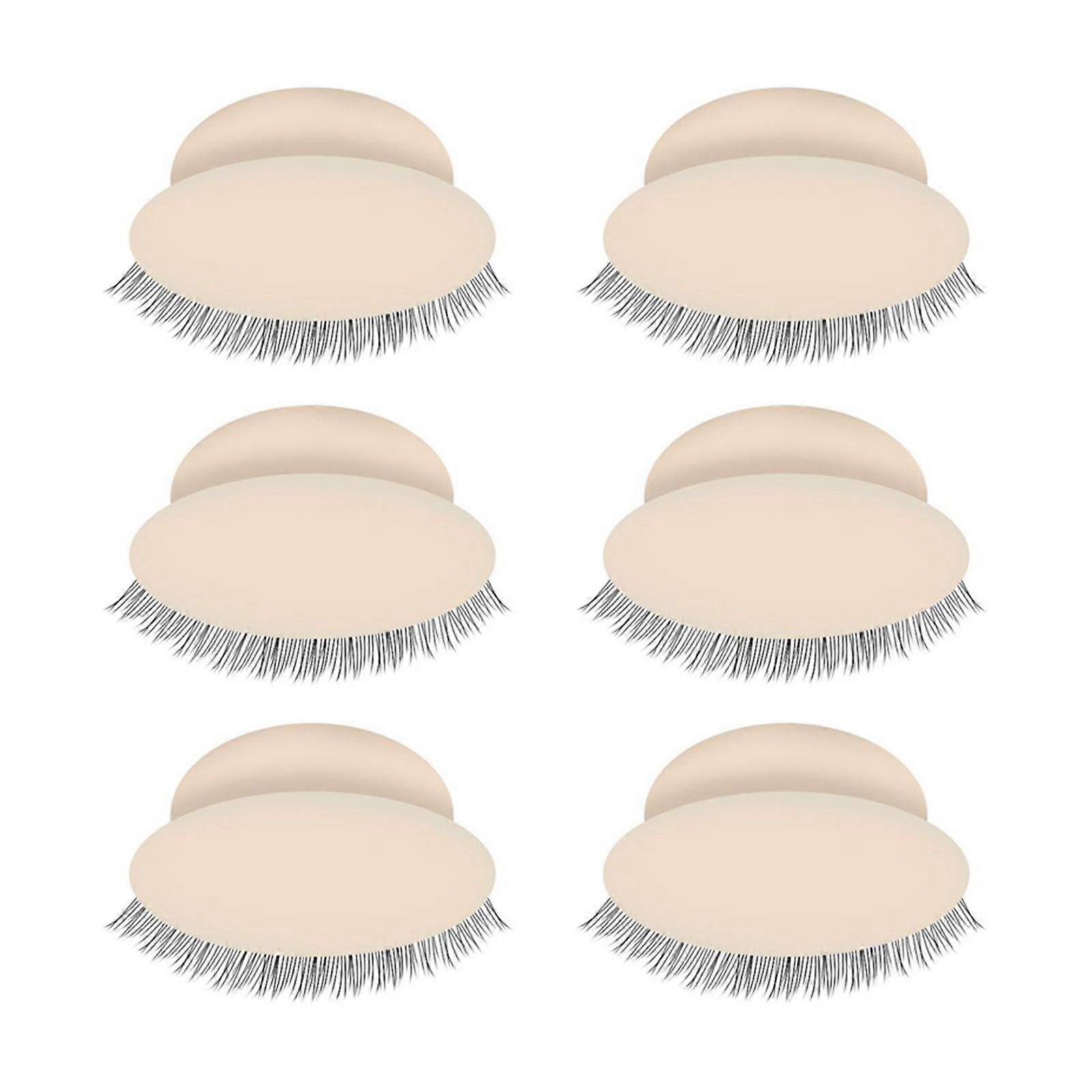 6 Pieces Eyelash Extension Makeup Tool Replacement Supplies for Beginner PInk