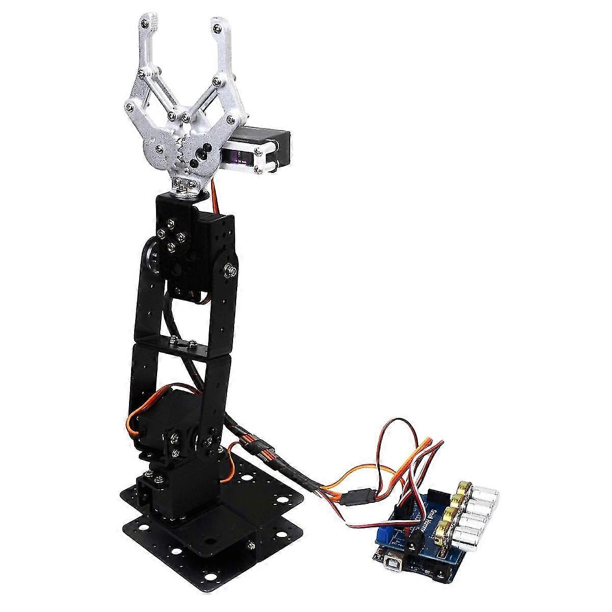 Snam5300 4dof monterad metall fyra gratis robotarm DIY leksaksrobot för kit