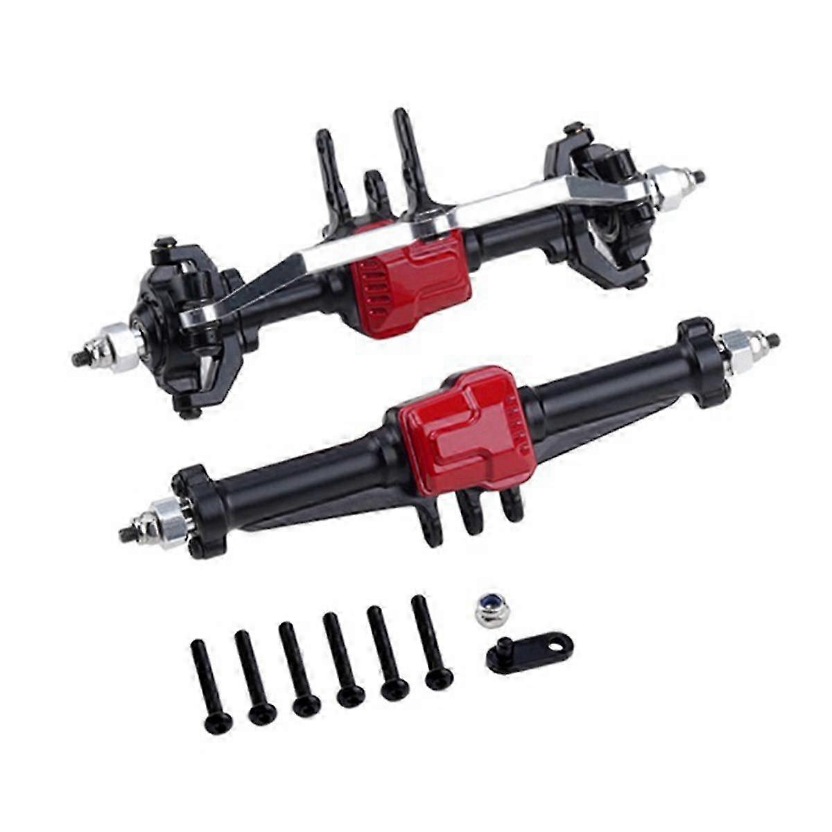 Suitable for 1/18 Trx4M Remote Control Model Car Metal Axle Upgrade Accessories Front and Rear Axle