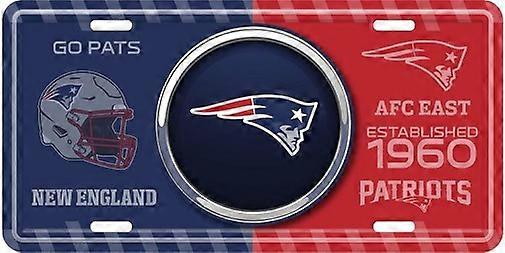 New England Patriots NFL Bullseye License Plate