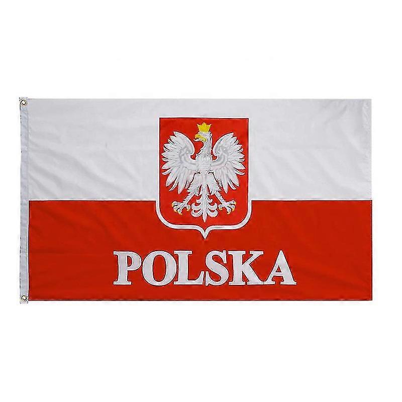 Polska Eagle Πολωνία εθνική σημαία πολυεστέρα αδιάβροχο λευκό κόκκινο πολωνικό οικόσημο εθνικό έμβλημα για τη διακόσμηση XH QIZ196