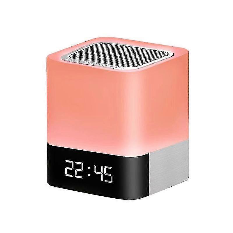 Wireless Bluetooth Speaker with Touch Control - Bedside Lamp, Alarm Clock, Night Lights