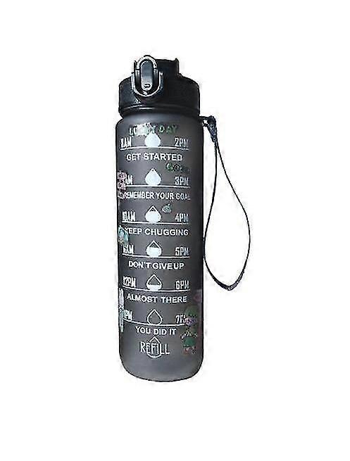 Motivational Time Markierte Trinkflasche 1000ml