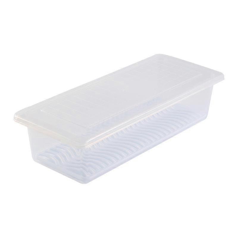 Drain Fresh Storage Box Containers With Draining Mat For Kitchen Refrigerator Vegetable Fruit Storage Organizer Boxes