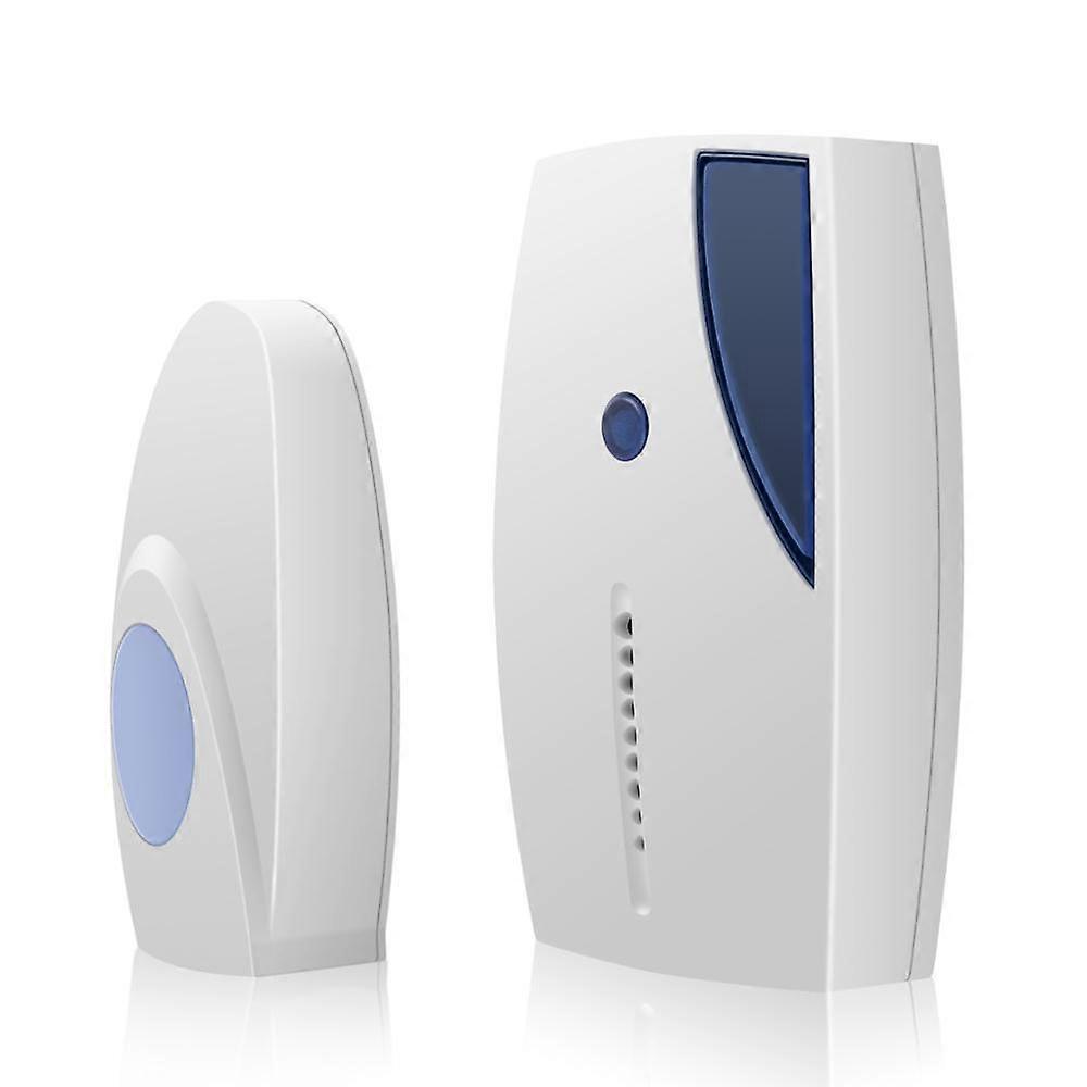Smart Wireless Doorbell Transmitter + Receiver Remote with LED Indication