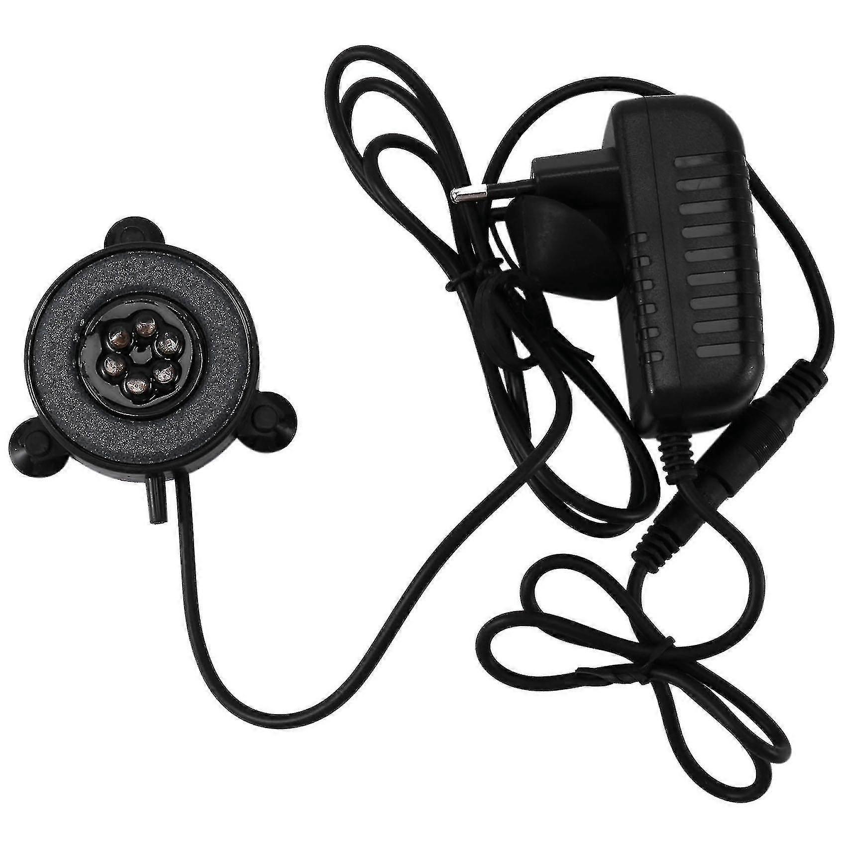 Led Aquarium Air Bubble Light Fish Tank Air Curtain Bubble Stone Disk With 6 Color Changing Leds(eu