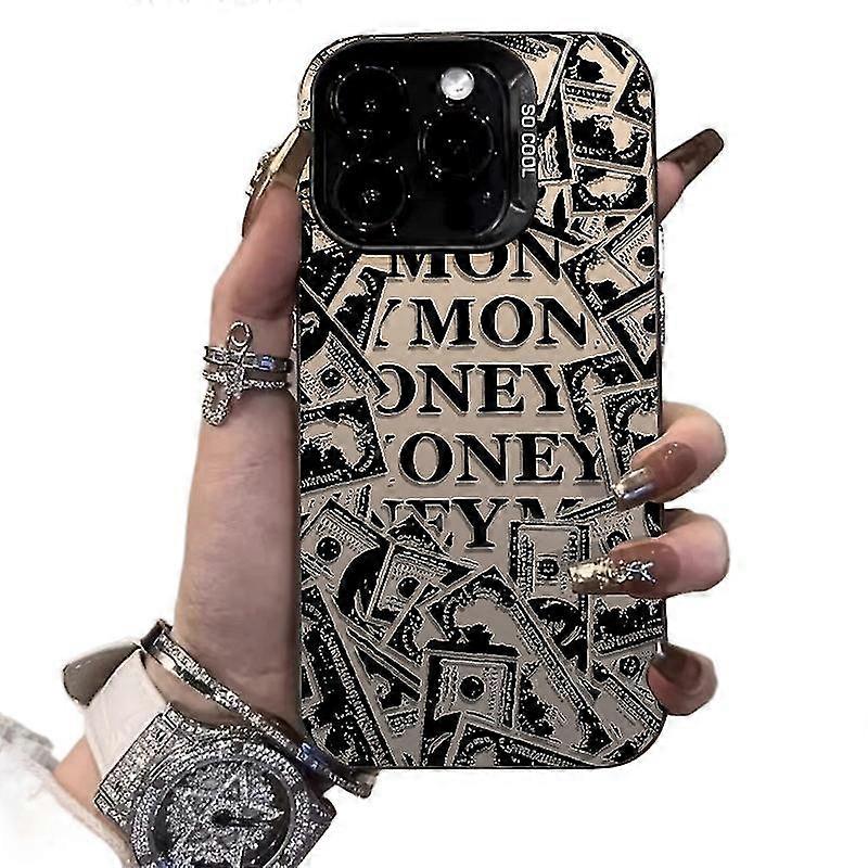 Retro beauty knife is suitable for iPhone 15 mobile phone case colored silver