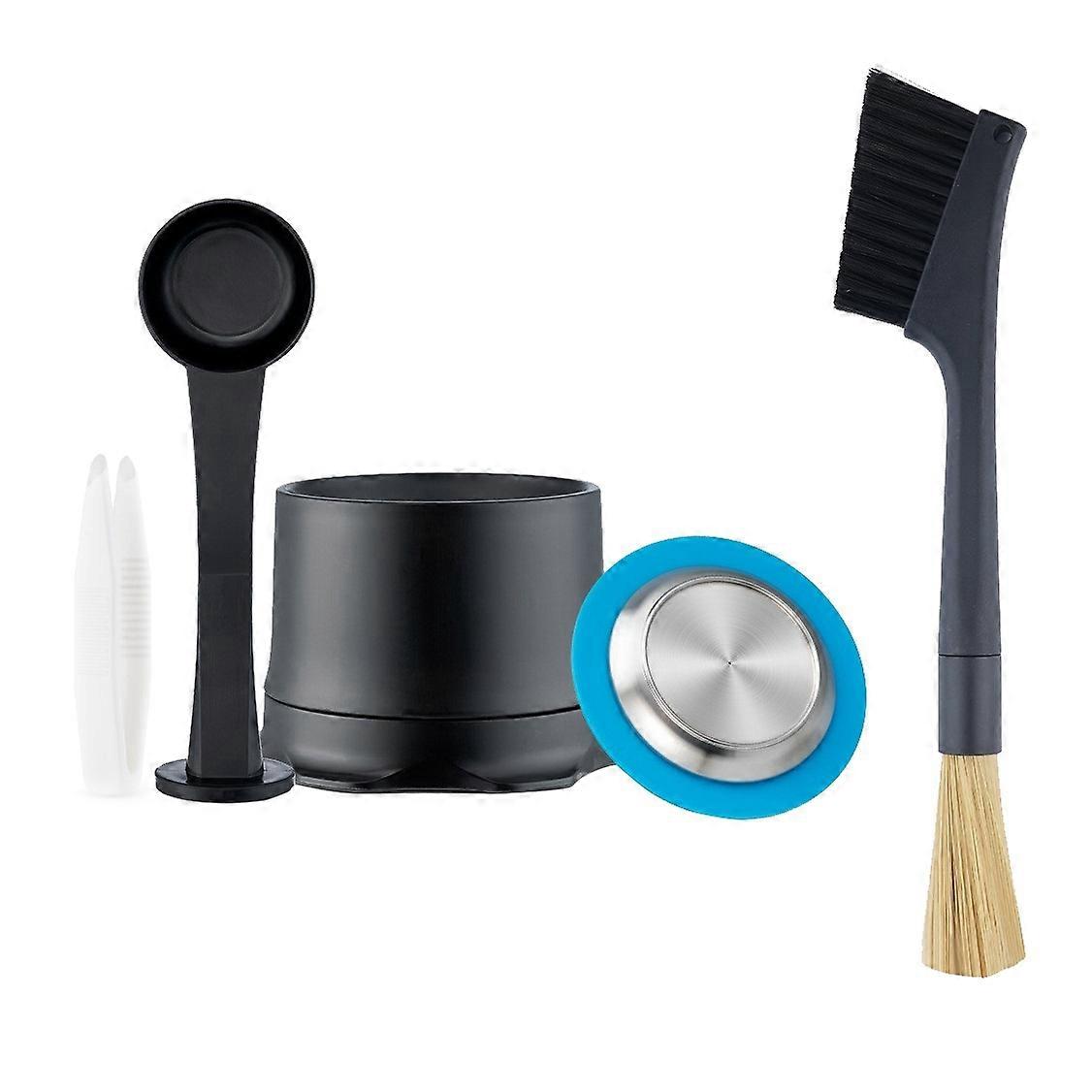 For Zenius Coffee Filter Reusable Coffee Capsule Lid Espresso Coffee Crema Maker with Brush