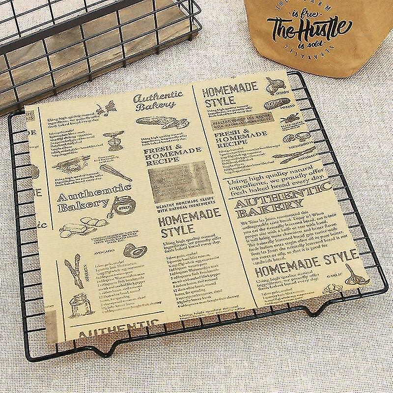 Baking cookie sheets 100pcs/lot wax paper food grade grease paper food wrappers wrapping paper for b