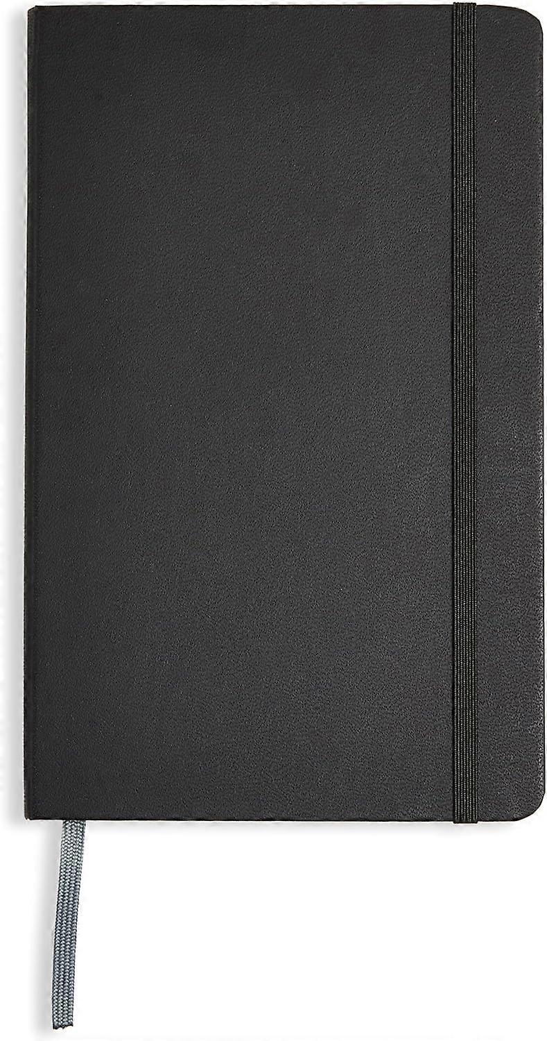 Black Classic Ruled Notebook, Large Format