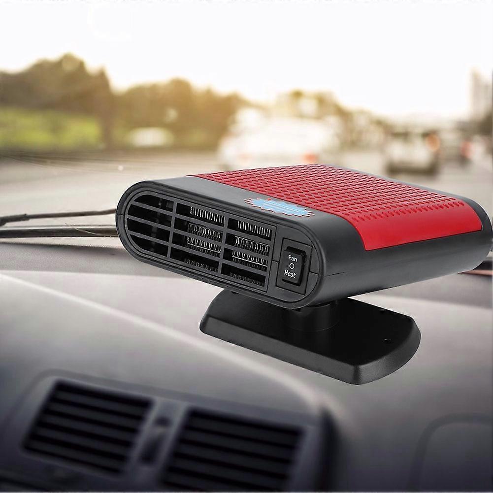 12V 150W Anion Auto Heater Fan Car Windshield Defogger Defroster Demister MachineBlack Red