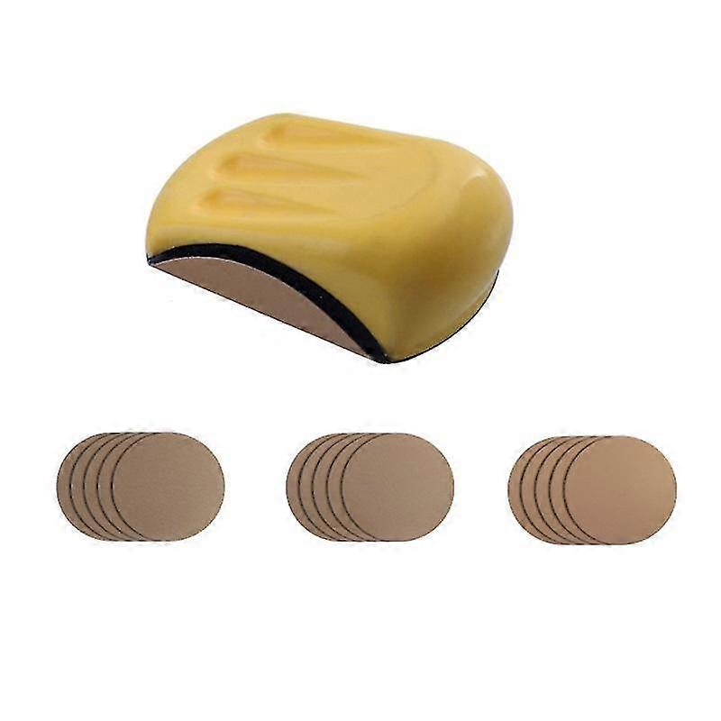 Sanding Disc Holder Sandpaper Backing Polishing Pad Hand Grinding Block With Sandpaper 80120240 G