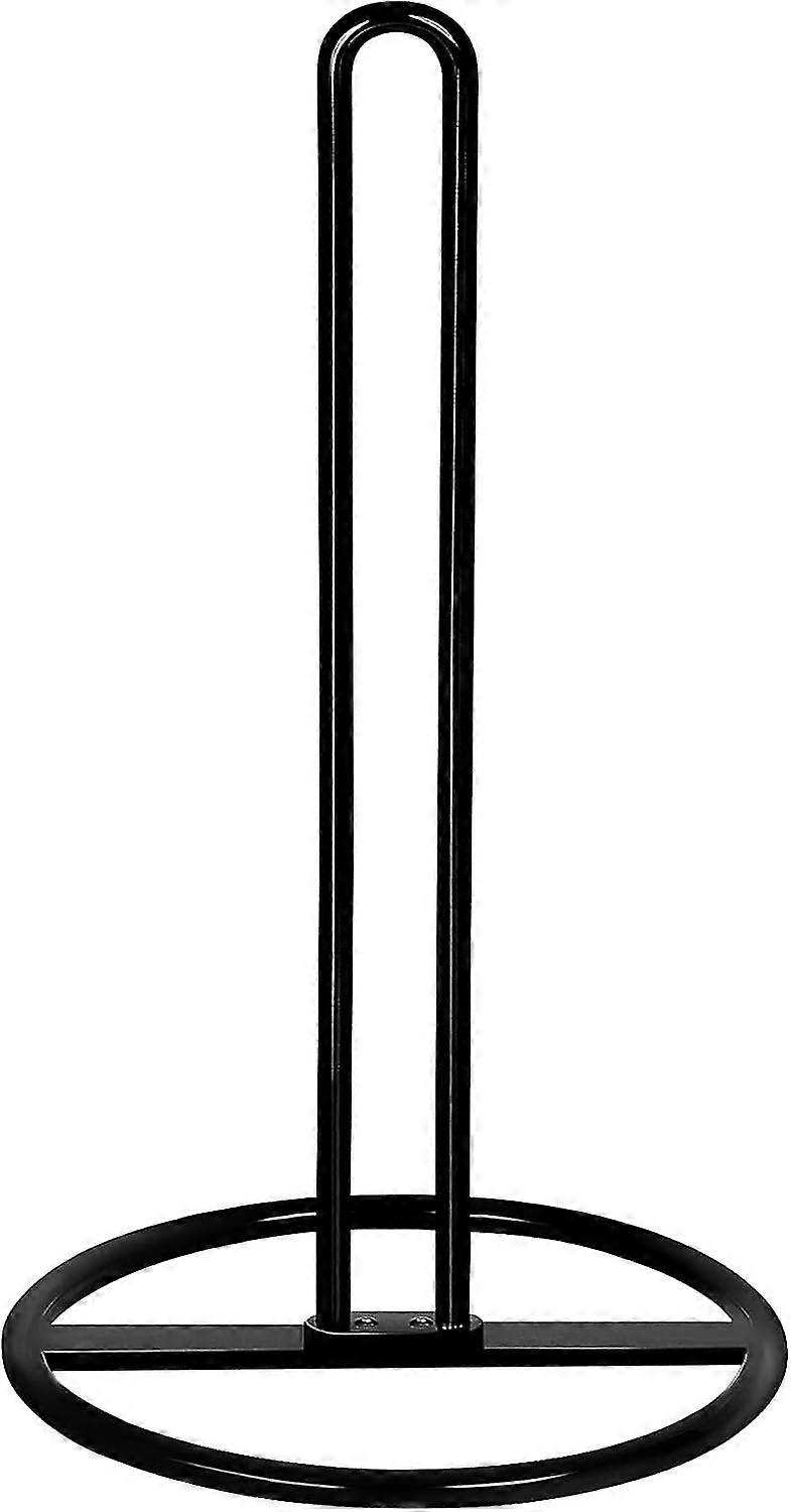 Roll Holder Free Standing, OBODING, Paper Towel Holder Countertop, Black Kitchen Towel Holders for Standard and Large Sized Rolls, for Kitchen Counte