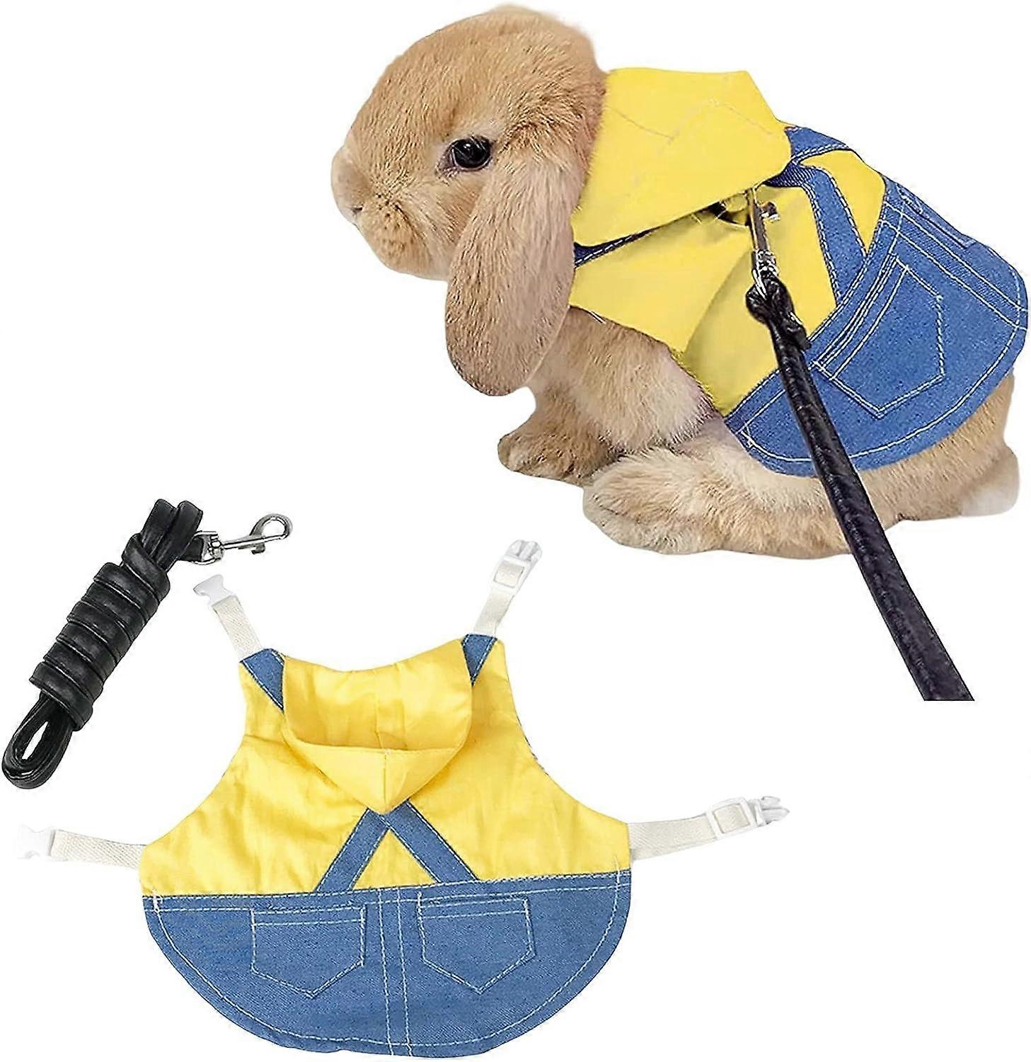 Rabbit Harness and Leash, Soft Breathable Vest Harness & Leash Set ...