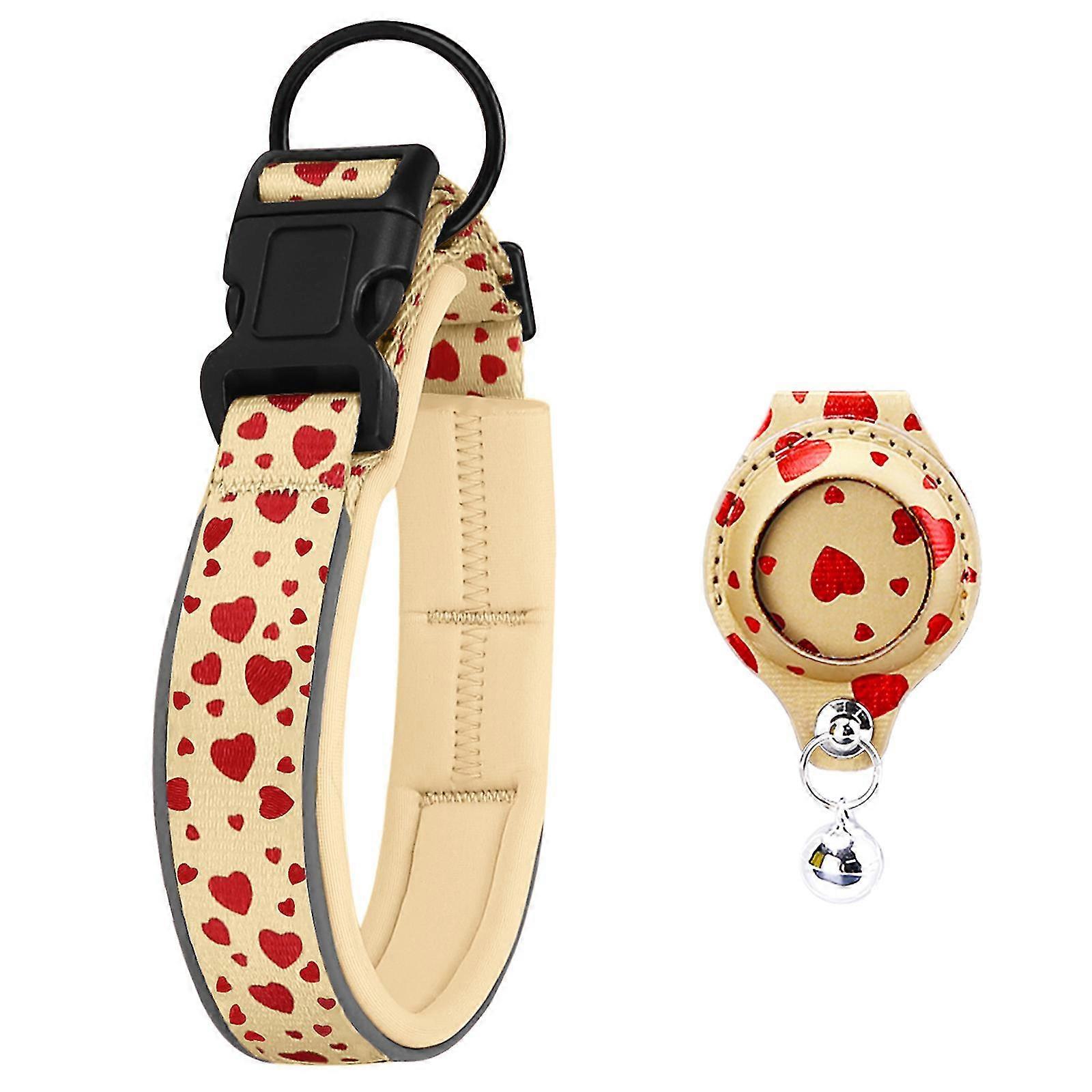 Dog Collar Adjustable Reflective Collar With Air Tag Case For Small Medium Large Dogs(no Airtag)