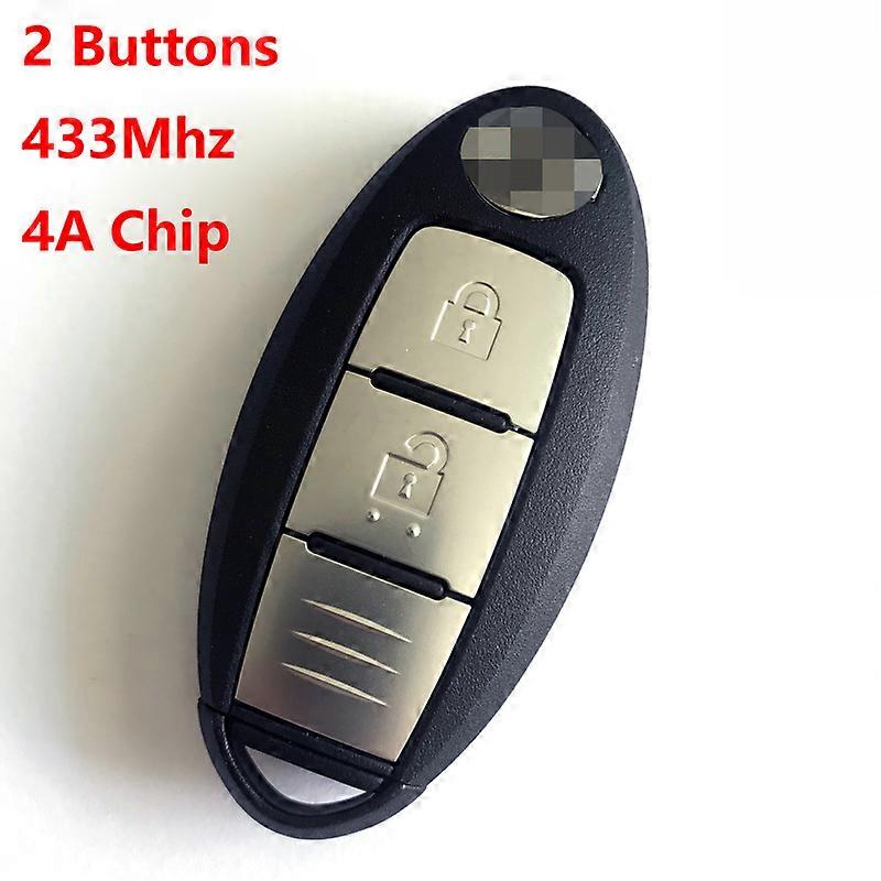 Car Remote Key Keyless Smart Key 433Mhz with HITAG 4A Chip for Juke Kicks Pulsar Cube Rogue Qashqai X-Trail J10 J11