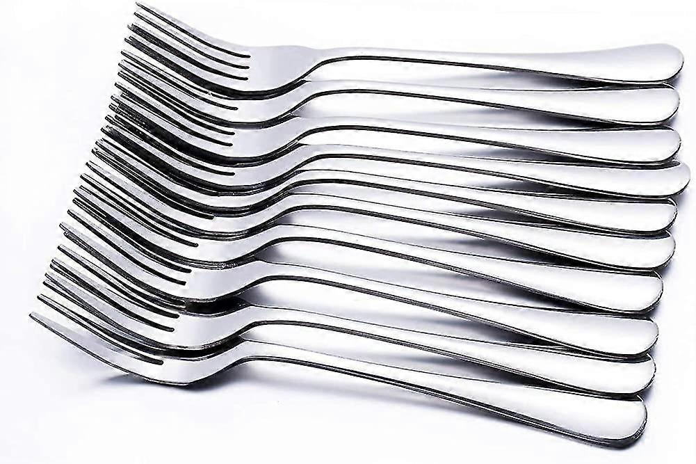Dinner Forks, 12pcs Stainless Steel Cutlery Forks Table Fork Set 8 Inches