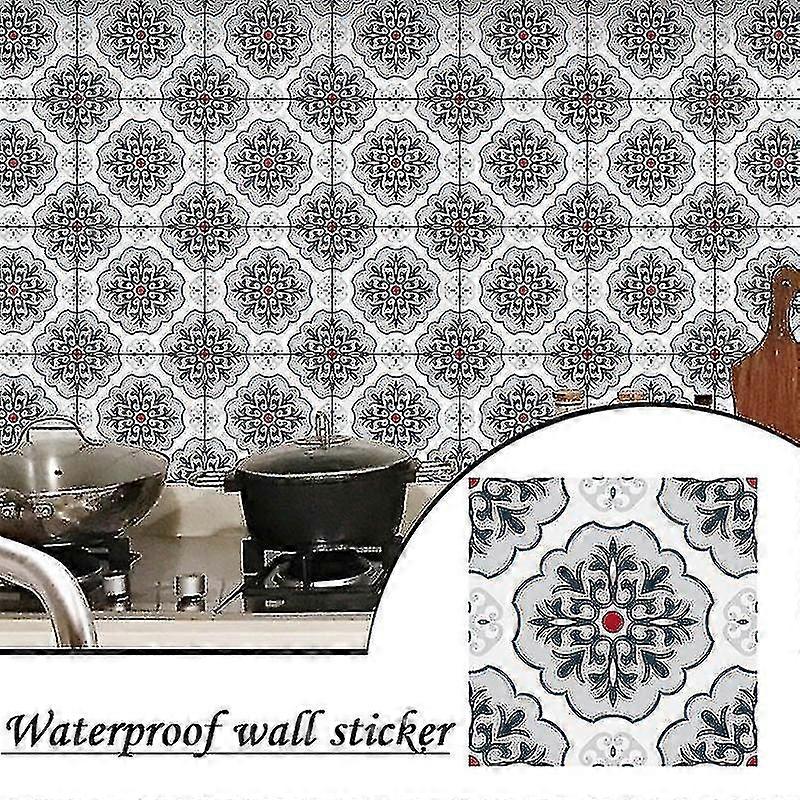 Self-adhesive Wall Tile Decals Waterproof Pvc Backsplash Stickers Kitchen Bathroom Supply
