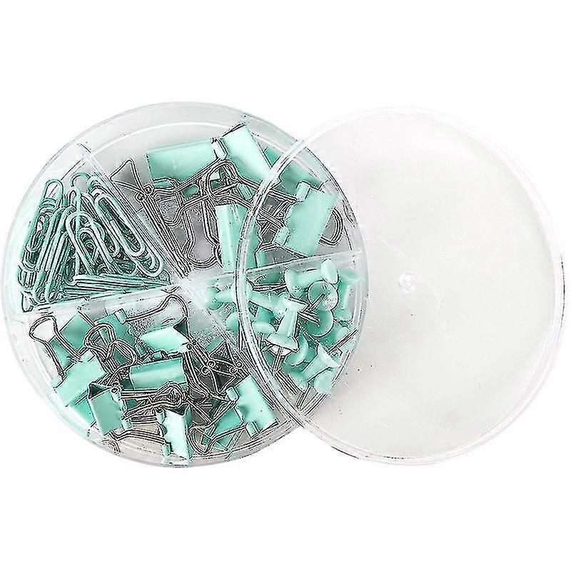 Set,incg Binder Clips,clips,push Pins Thumb Tacks With Box