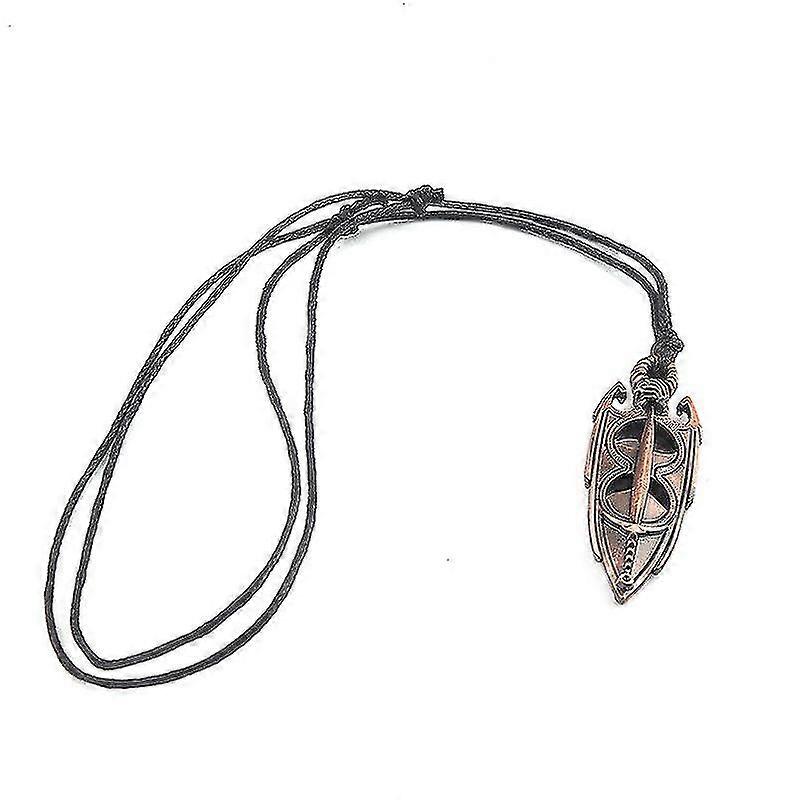 Openwork Gemstone Necklace Keychain