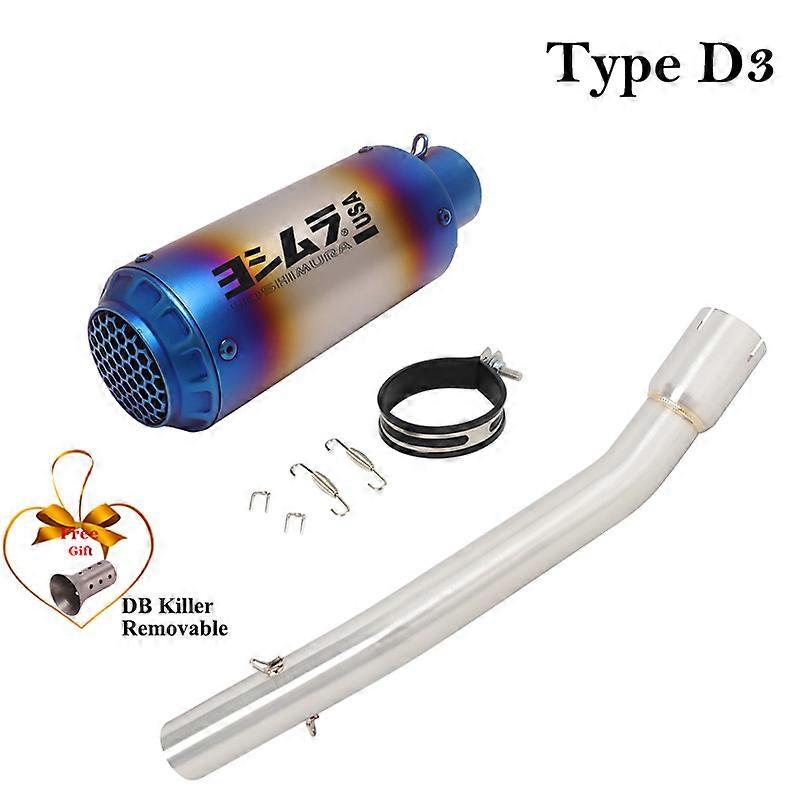 Sistema de Escape para motocicleta Yamaha YZF-R1 R1, silenciador de enlace medio modificado, extrable, DB Kiiller, 1998 - 2003