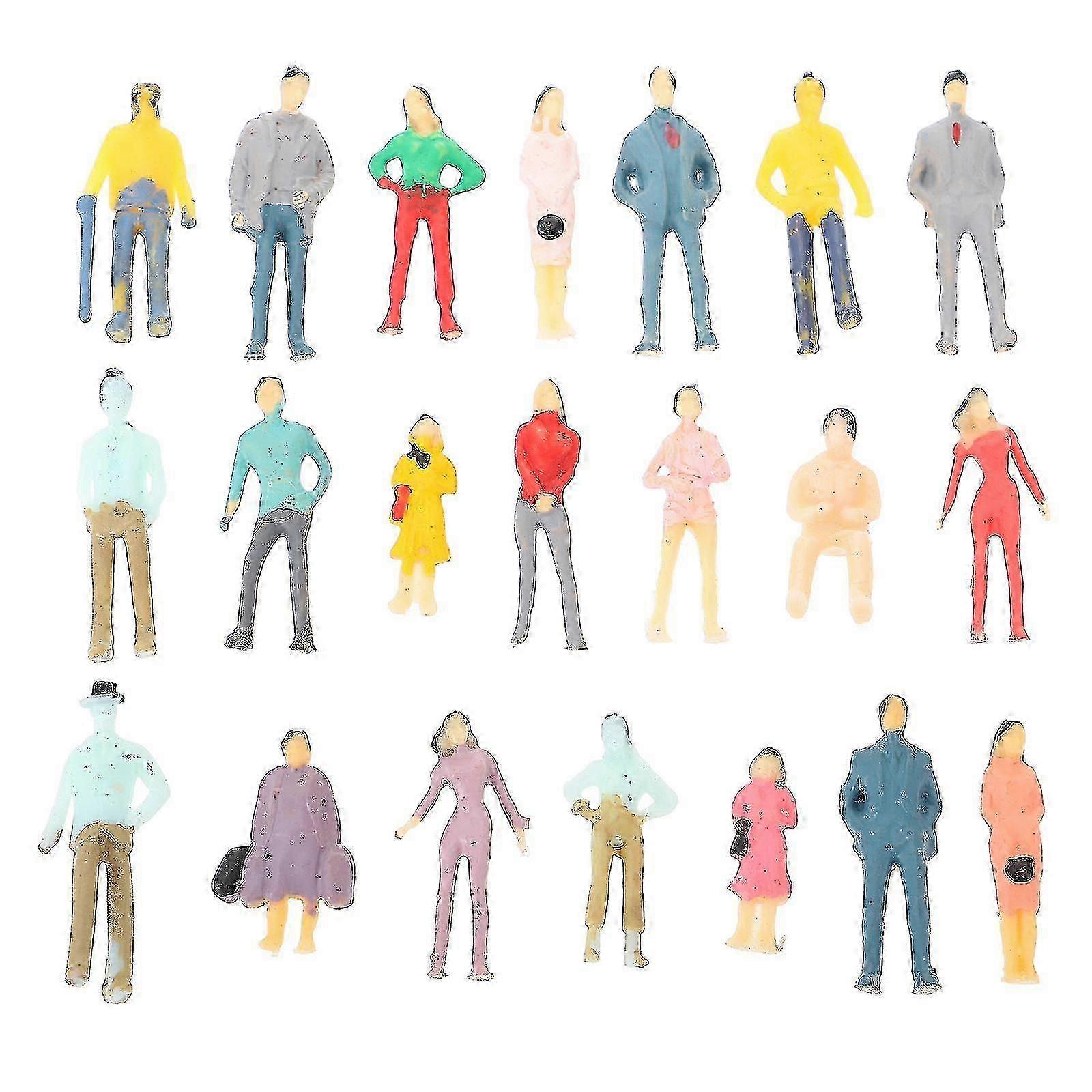 100 Pcs Mini Human Model Decor Sand Table Human Model Decor Landscape Figurines