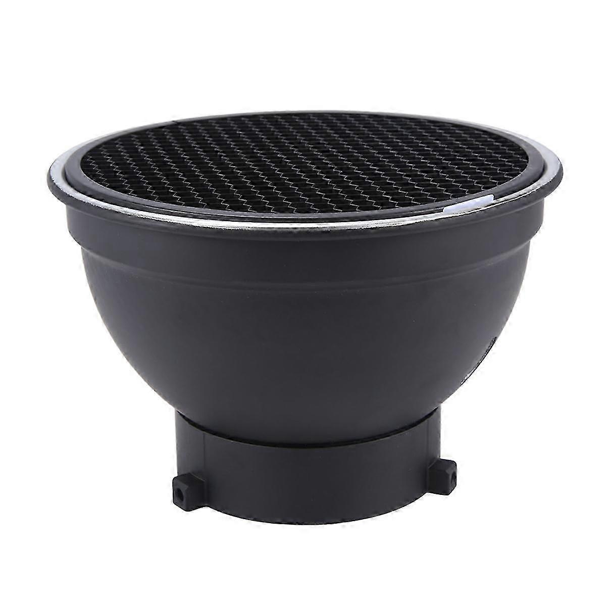 7in Reflector Diffuser Lamp Shade Dish W/ 60 Honeycomb Grid Baorong Mouth Standard Cover For Bowens Mount Studio Strobe