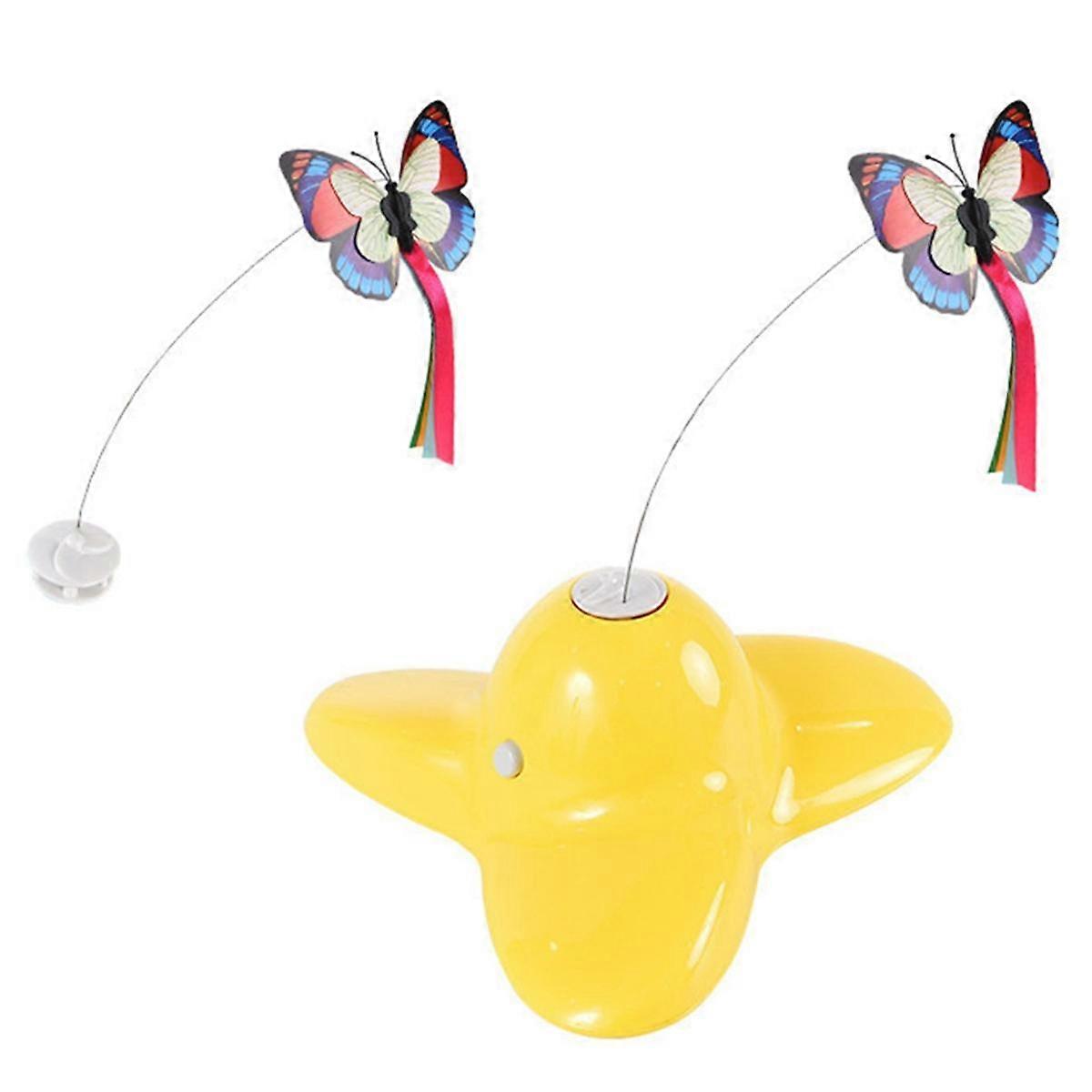 Un mouvement rotatif activé papillon jouets drôles intelligent interactif Flutter Bug Puzzle automatique jouet jouet pour chat